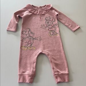 Disney Pink One Piece with Mickey and Minnie